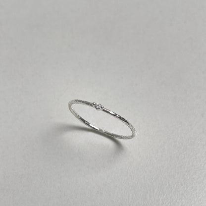 シルバー テクスチャー レイヤード リング / SILVER TEXTURED LAYERED RING