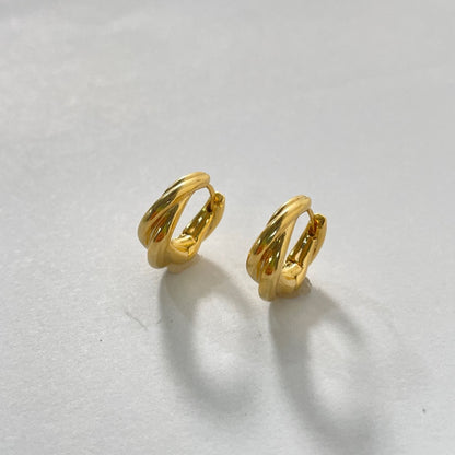 しずく ツイスト ワンタッチ ピアス / WATER DROP TWIST ONE TOUCH EARRINGS