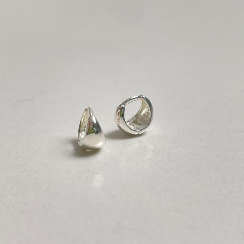 シルバー しずく スモール ワンタッチ ピアス / SILVER WATER DROP SMALL ONE TOUCH EARRINGS