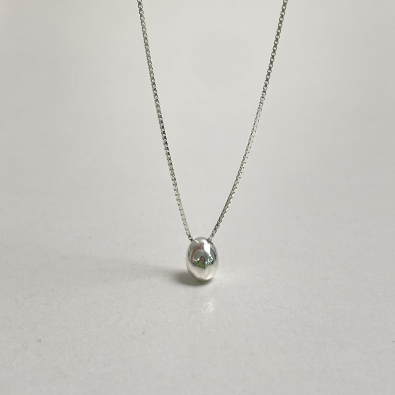 シルバー ボリューム しずく ネックレス / SILVER VOLUME WATER DROP NECKLACE