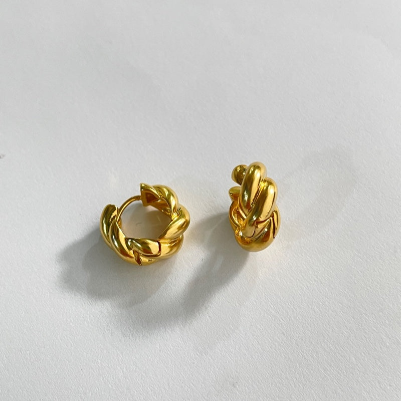 ボリューム ツイスト ワンタッチ ピアス / VOLUME TWIST ONE TOUCH EARRINGS