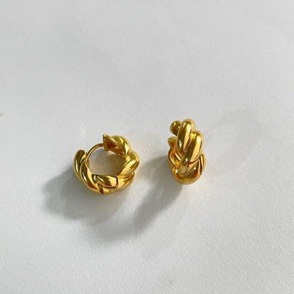 ボリューム ツイスト ワンタッチ ピアス / VOLUME TWIST ONE TOUCH EARRINGS