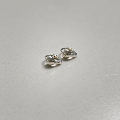 シルバー ハート ワンタッチ ピアス / SILVER HEART ONE TOUCH EARRINGS