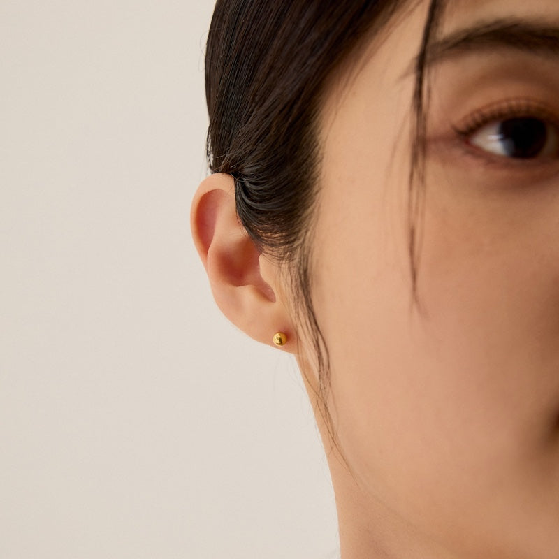 シルバー シンプル ボール ピアス / SILVER SIMPLE BALL EARRINGS