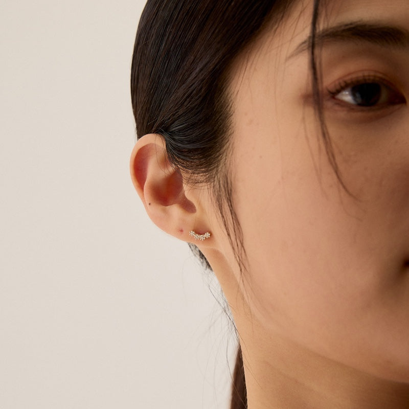 シルバー シャイニー ピアス / SILVER SHINY EARRINGS