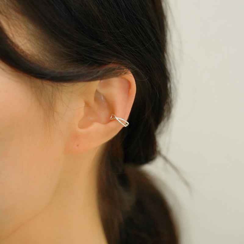 シルバー ツイスト イヤーカフ / Silver Twist Earcuff