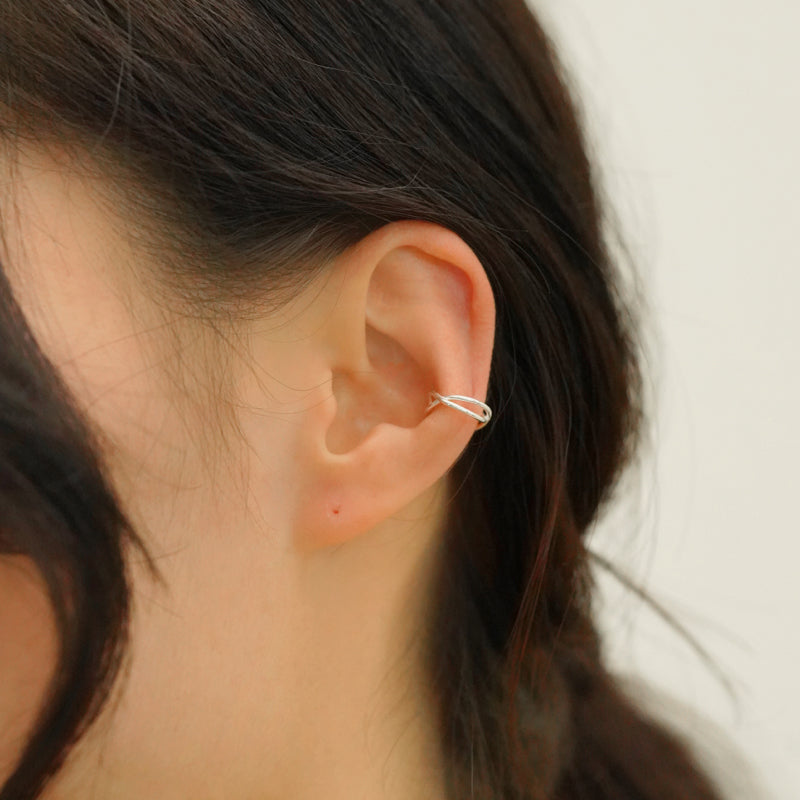 シルバー ツイスト イヤーカフ / Silver Twist Earcuff