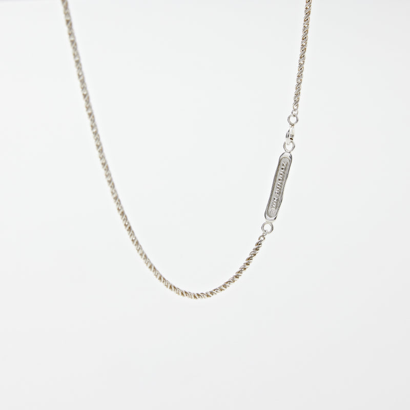 シルバー ツイスト ロープ チェーン ネックレス / Silver Twist Rope Chain Necklace