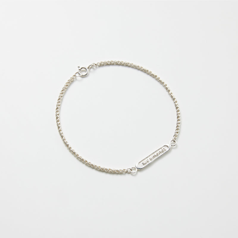 シルバー ツイスト ロープ チェーン ブレスレット / Silver Twist Rope Chain Bracelet
