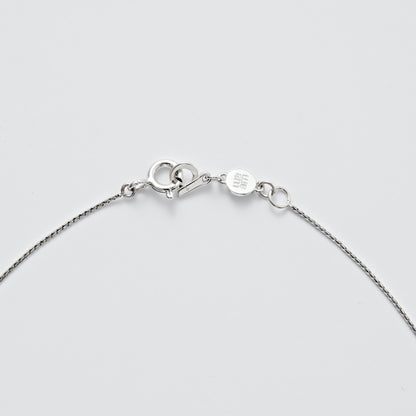 シルバー コンビ イニシャル タグ ネックレス / Silver Combi Initial Tag Necklace