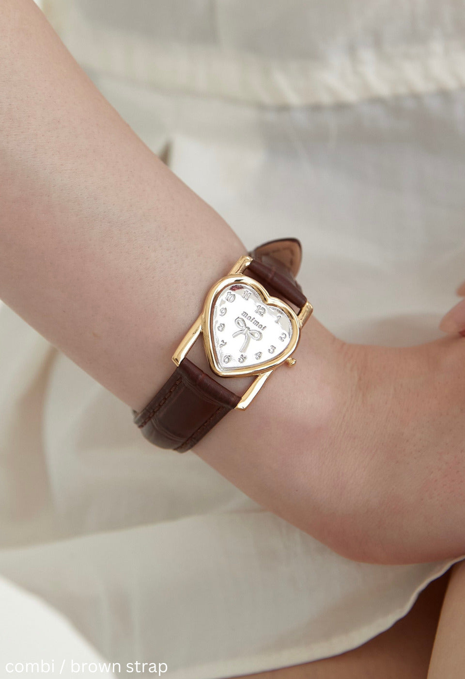 Love ribbon watch bracelet(3 colors)