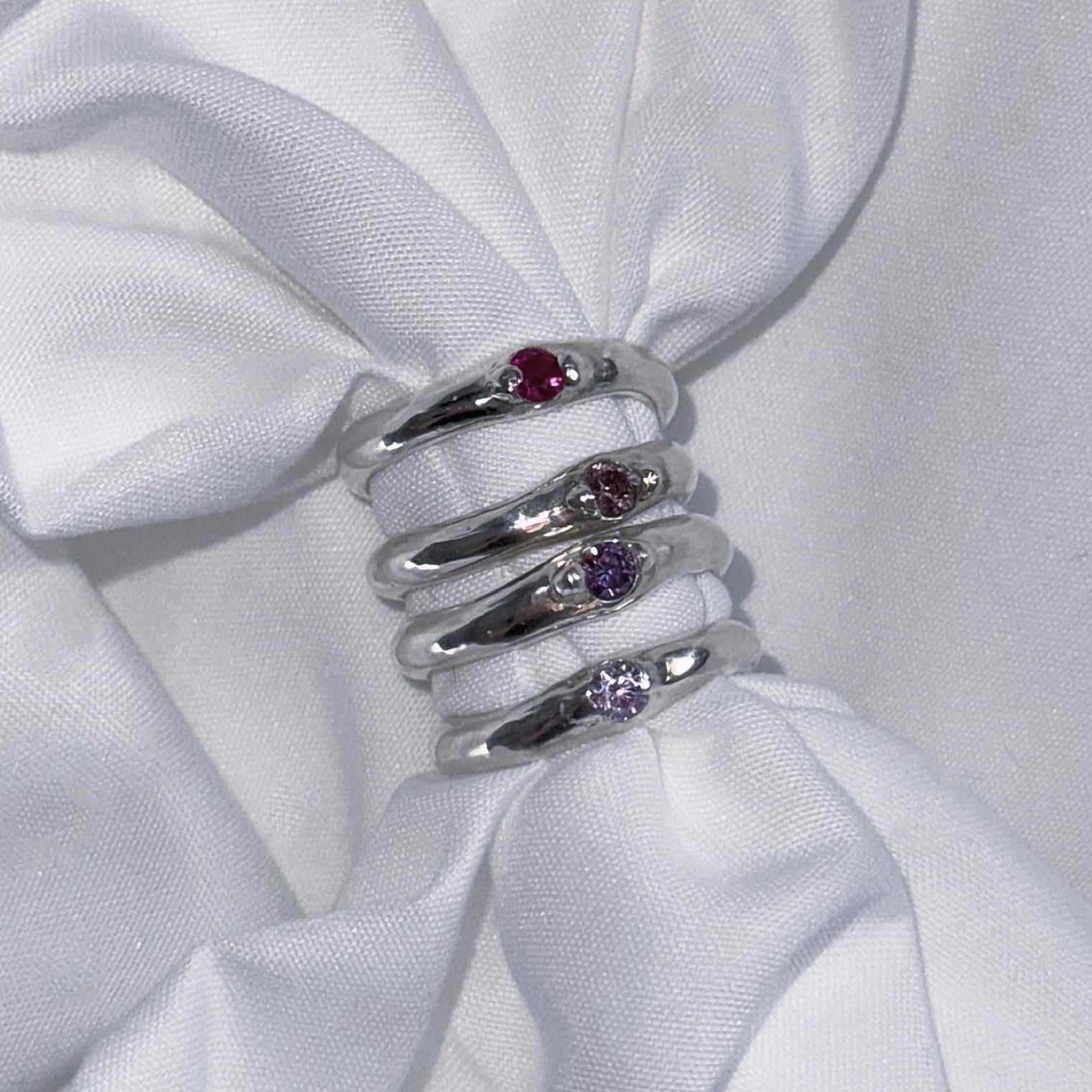 誕生石シルバーリング