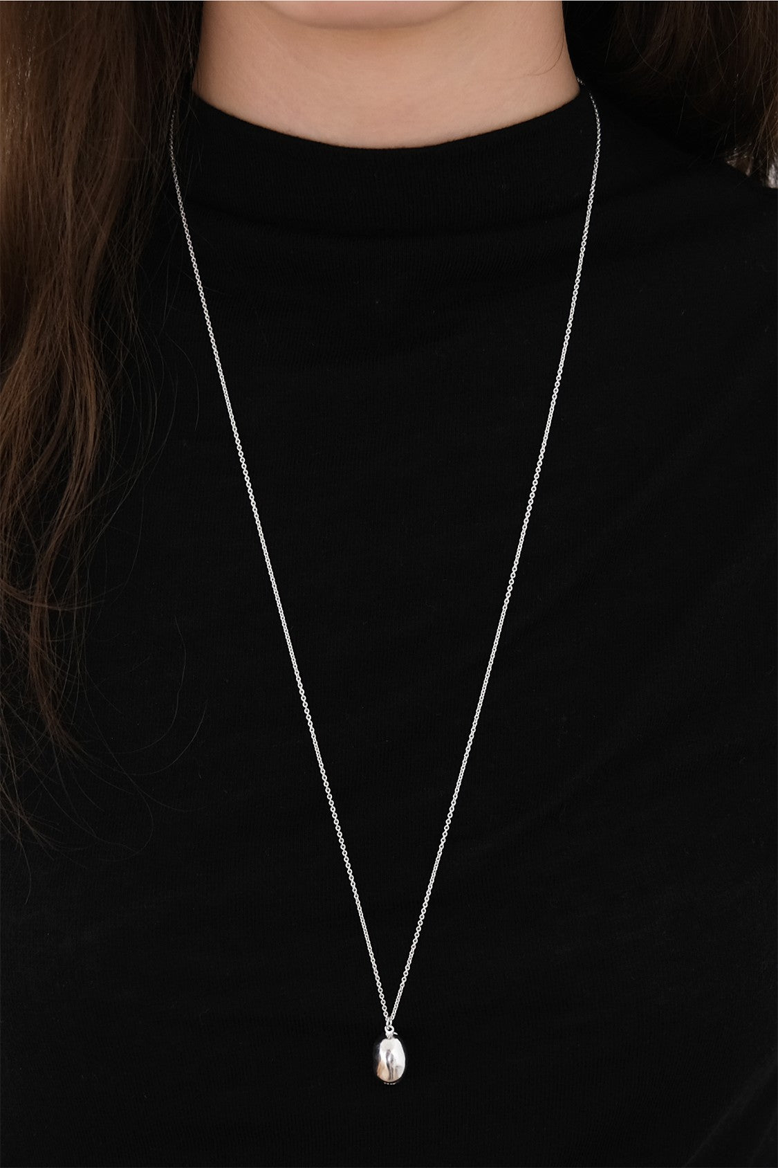 オリーブシルバーネックレス