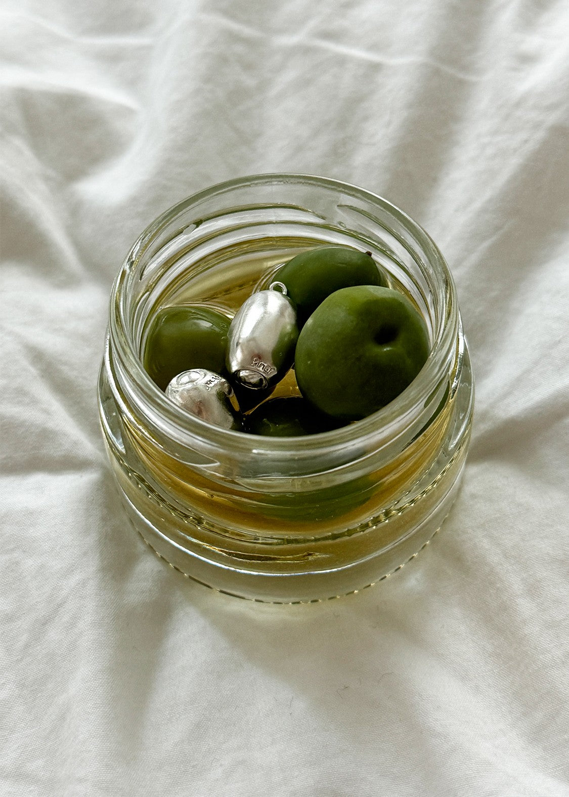 オリーブシルバーネックレス