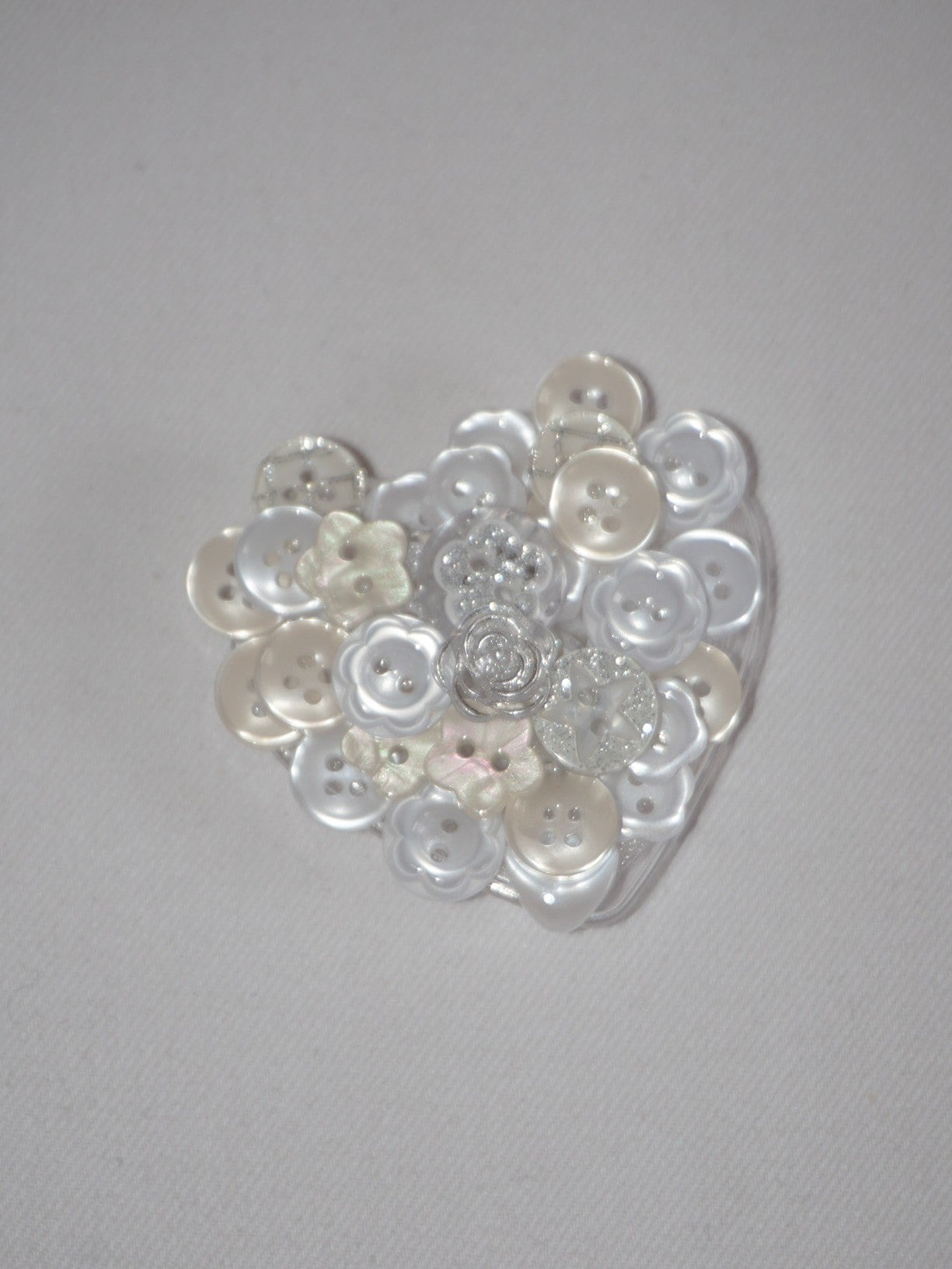 VINTAGE BUTTON HEART TALK