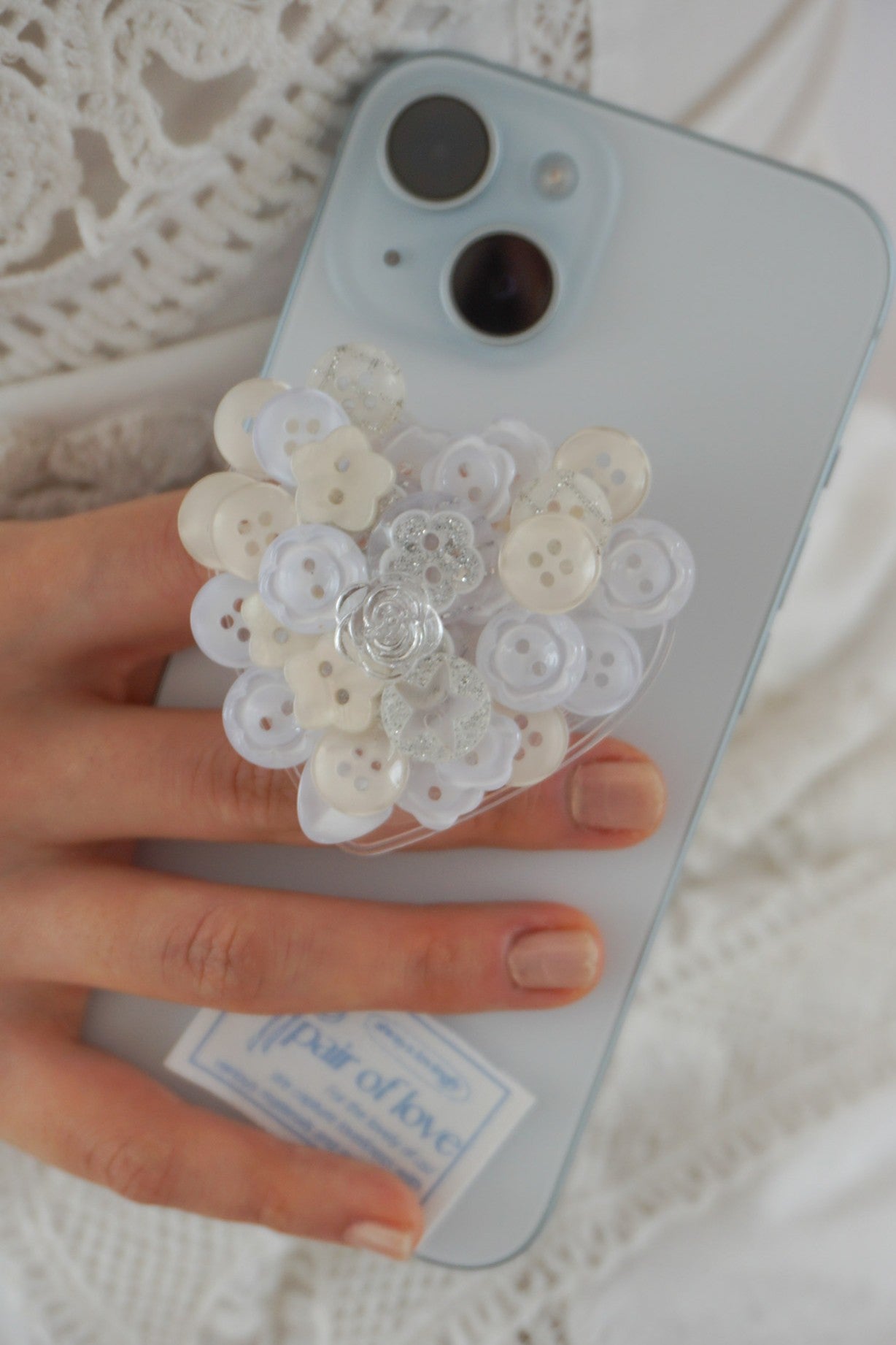 VINTAGE BUTTON HEART TALK
