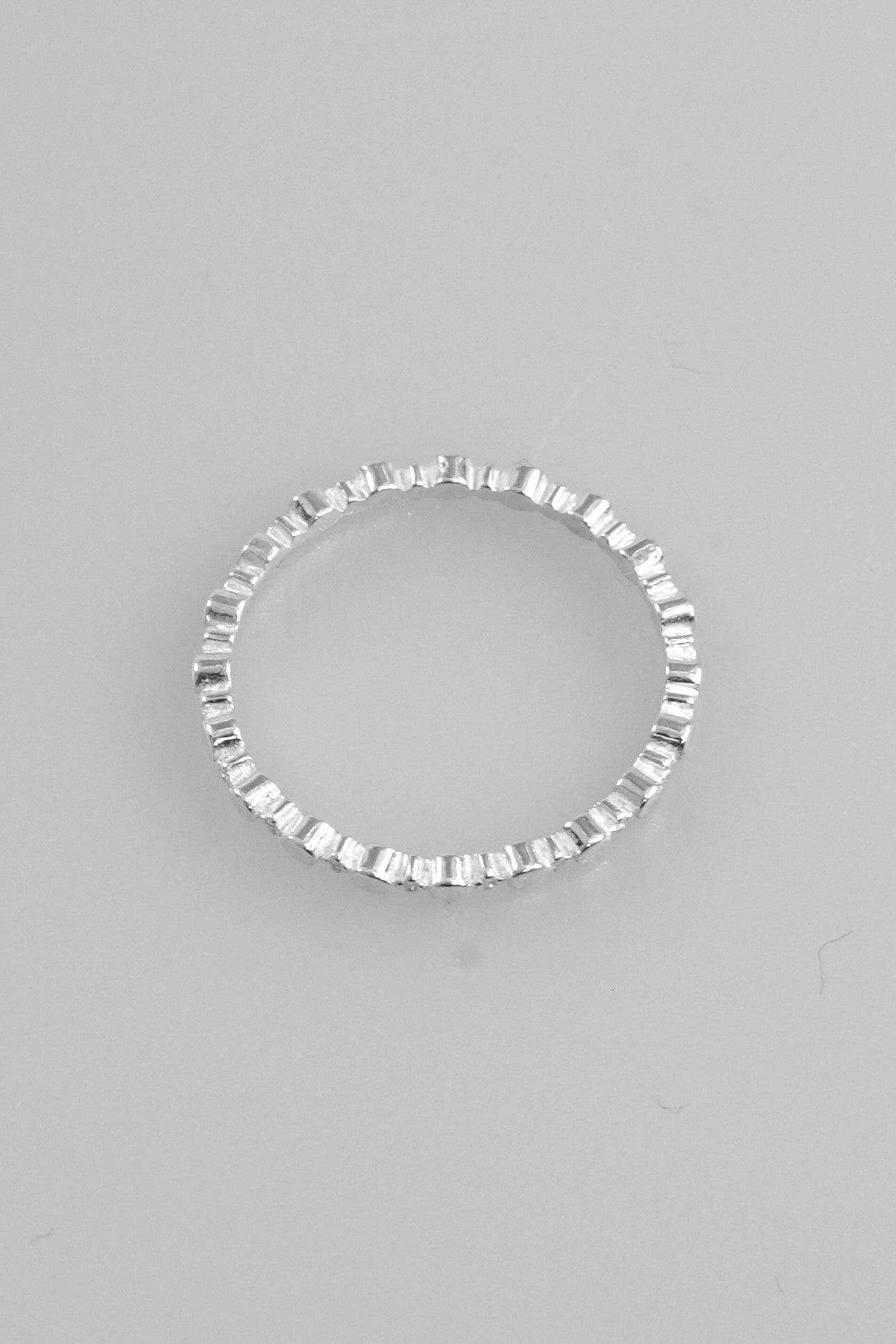 サークルフラワーラインシルバーリング