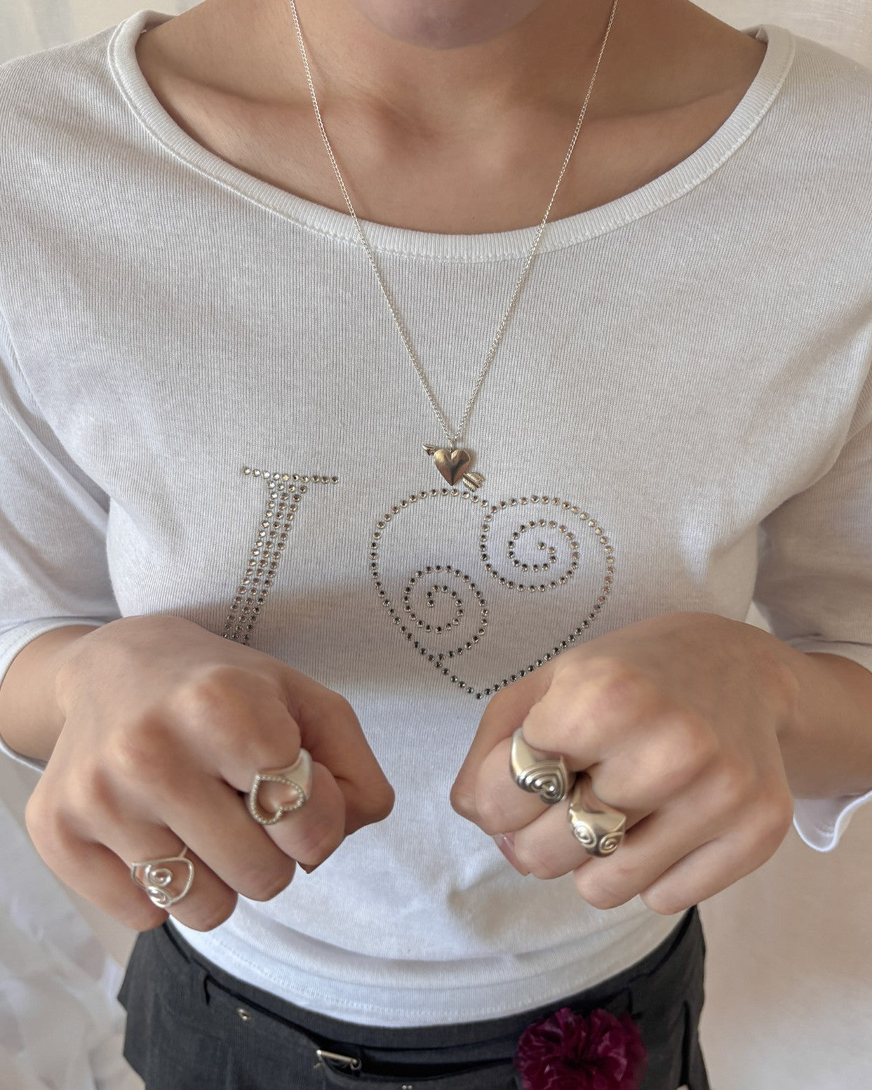 CUPID HEART MINI PENDENT NECKLACE