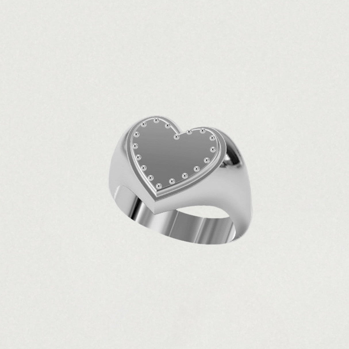 ICING COOKIE HEART STUD RING