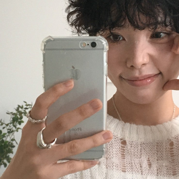 RUCHE ROSE FLOWER WAVE FRILL RING