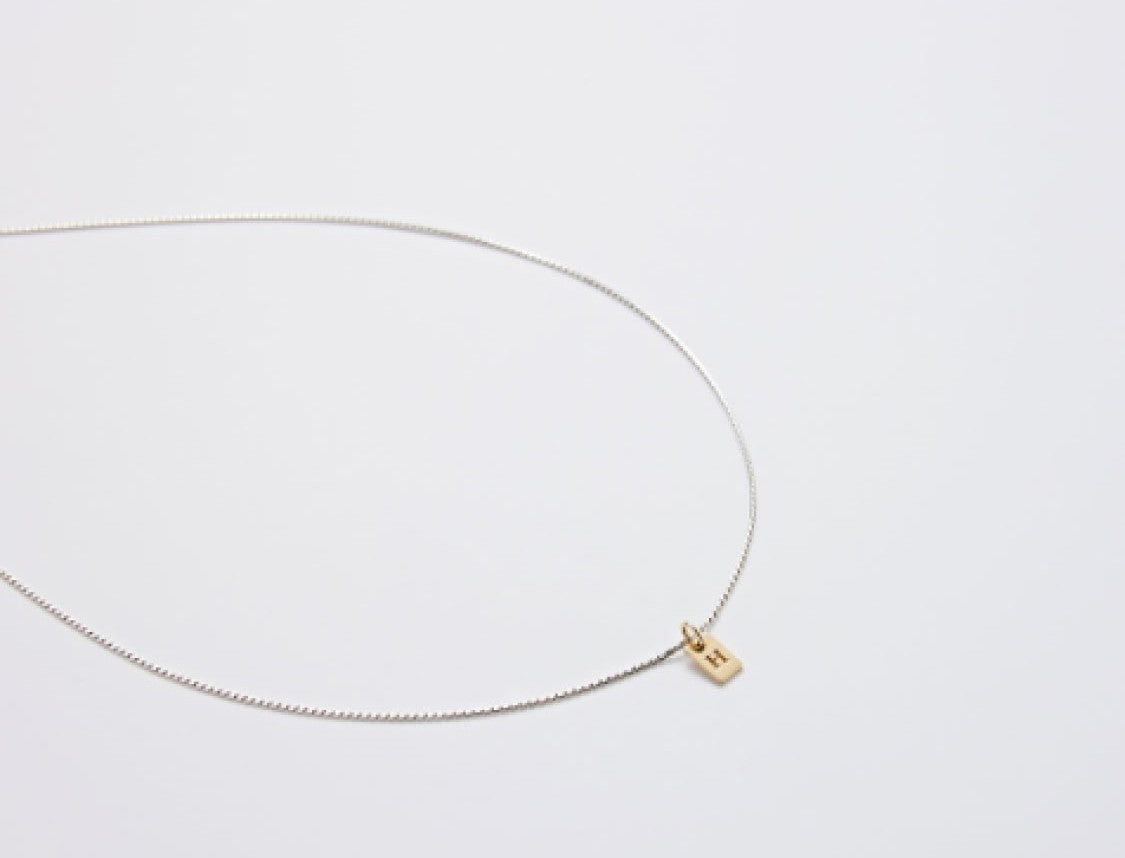 Initial Tag Combination Necklace