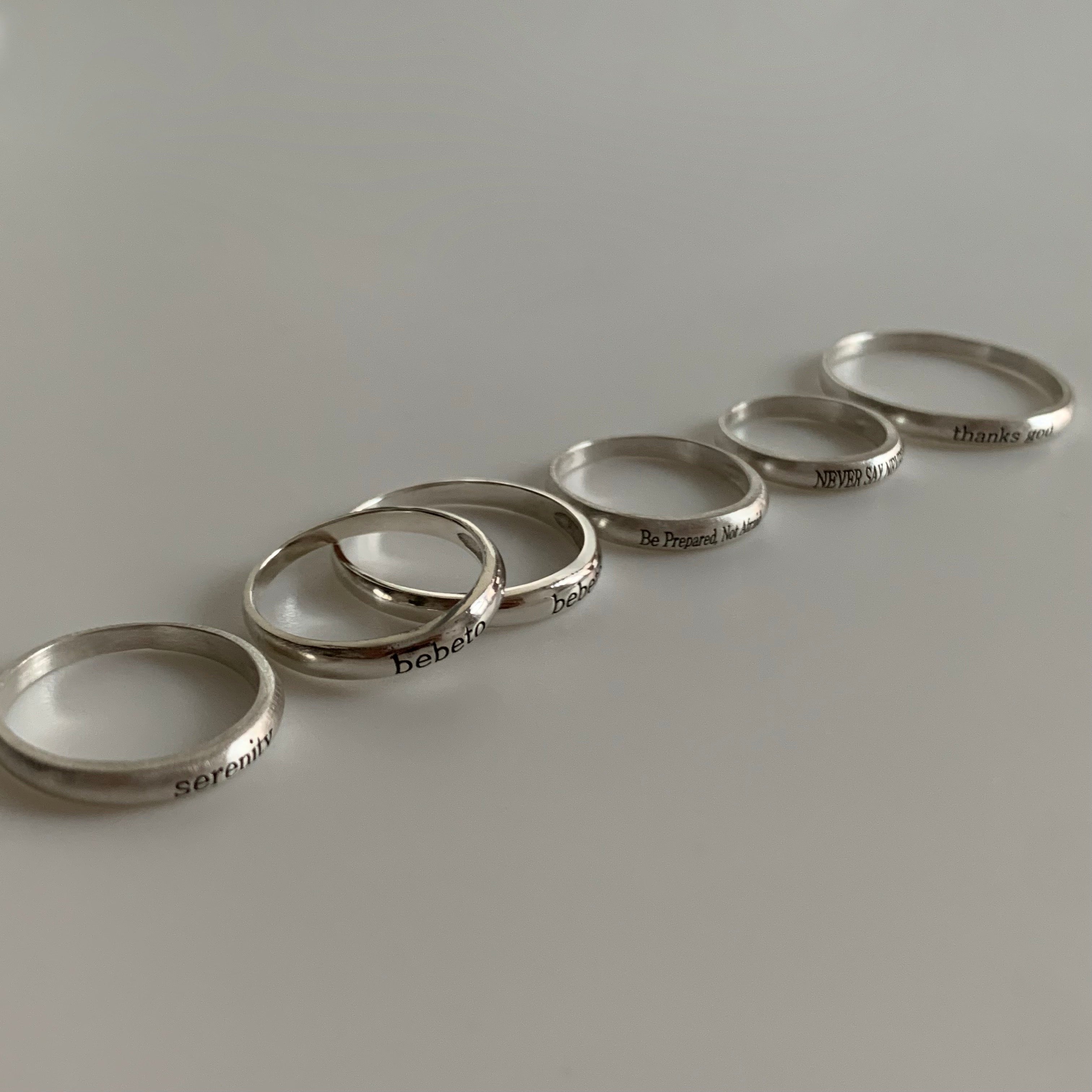 Ring Finger – Free Engraving Couple Ring (925 Silver)
