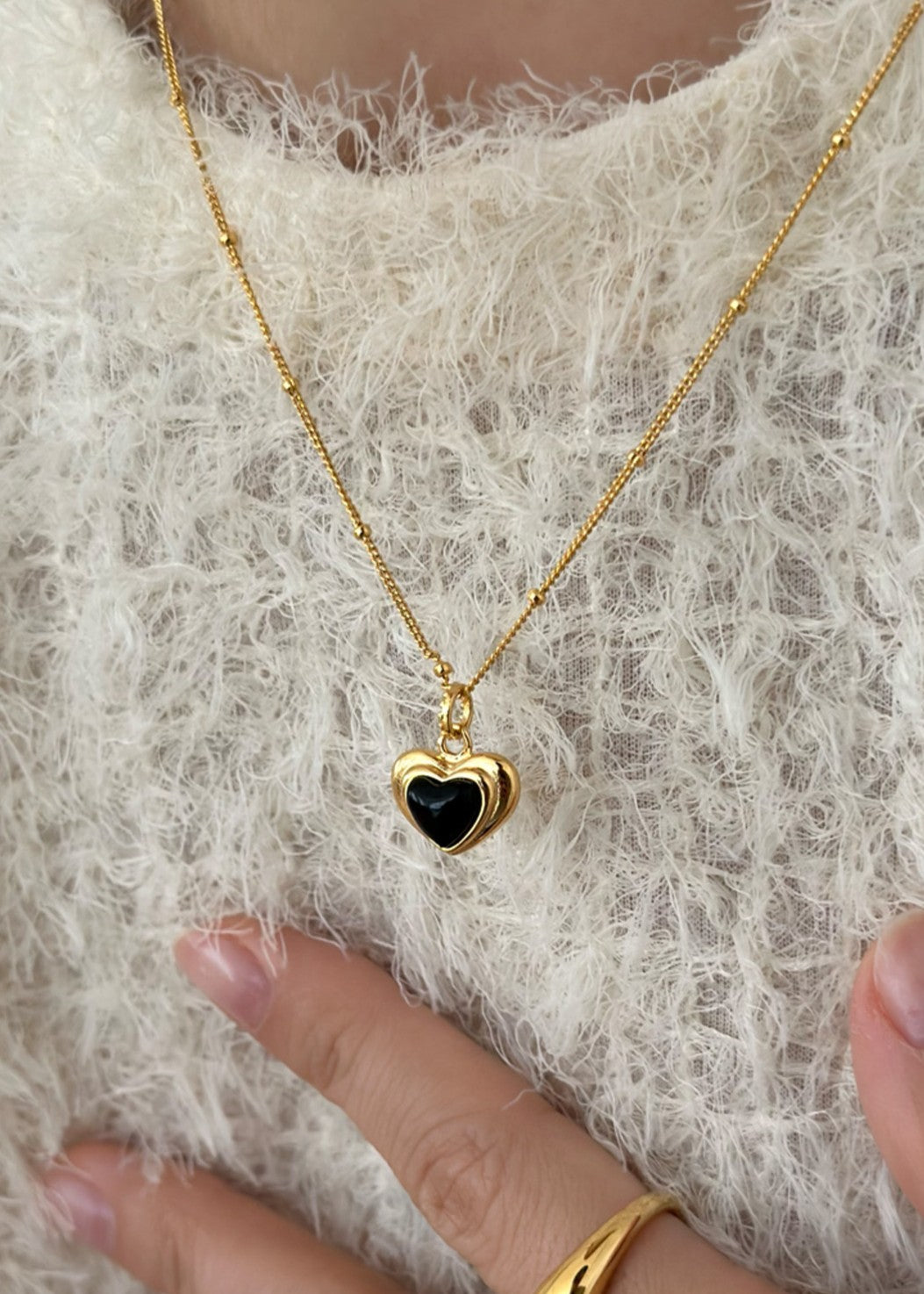 Baby heart necklace