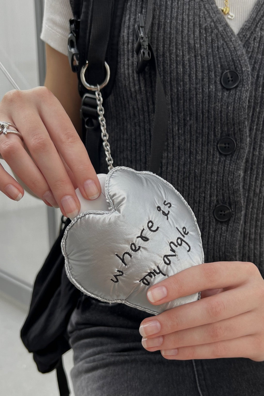 ママハート AirPodsケース