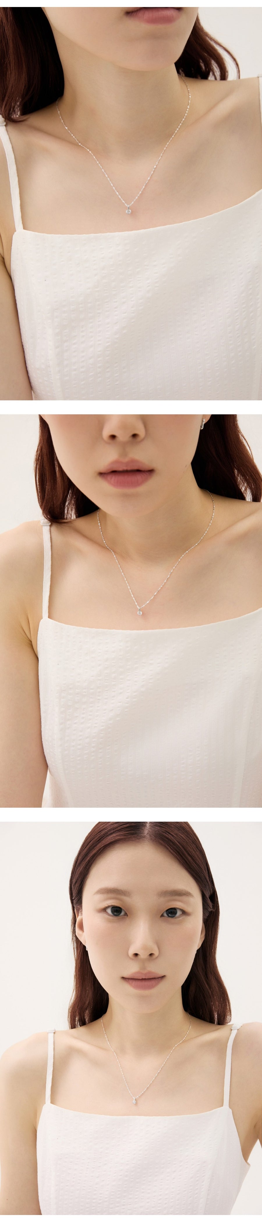 シルバーラインテンションウィアモンズネックレス / Silver Line tension Necklace