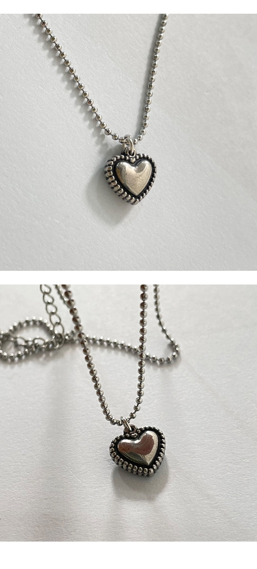 Antique Heart Pendant Necklace