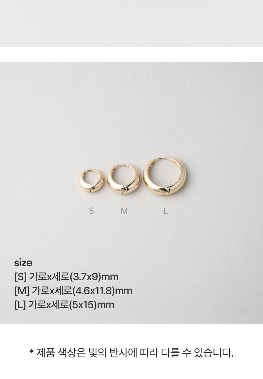 K14 ボリューム ワンタッチ ピアス / 14K Volume One Touch Earrings