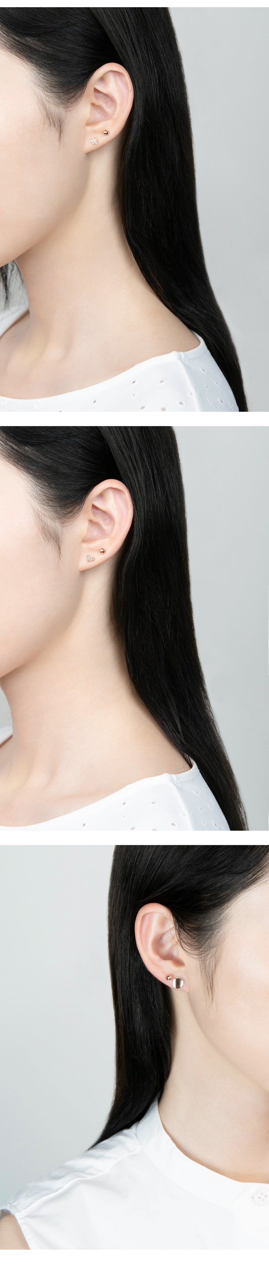 K14 ベーシック ボール ピアス [シングル] / 14K Basic Ball Earring