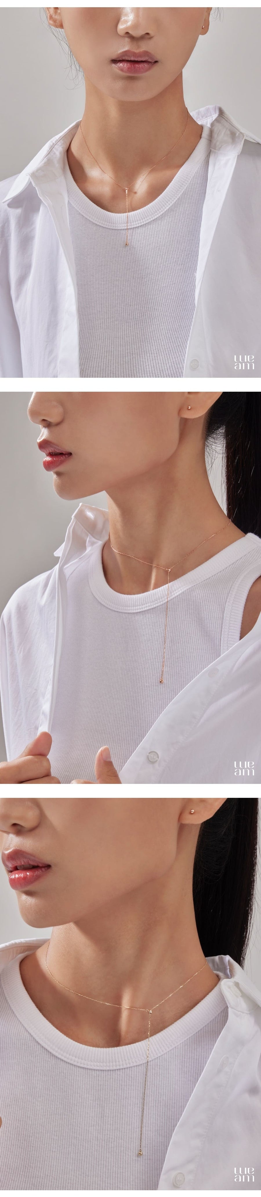 K14 スライド ボール ネックレス / 14K Slide Ball Necklace