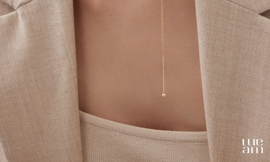 K14 スライド ボール ネックレス / 14K Slide Ball Necklace