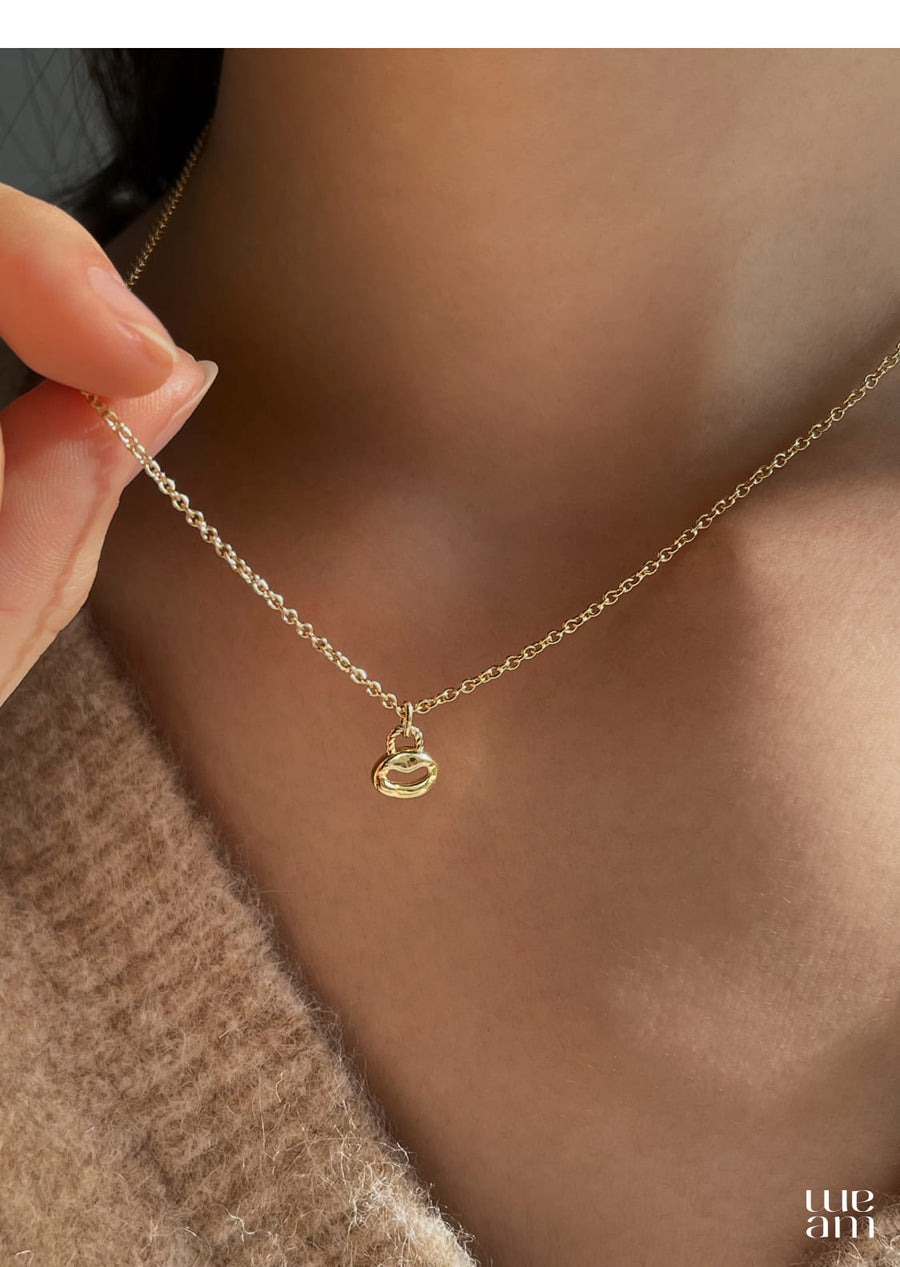 シルバー ロック ペンダント ネックレス / Silver Lock Pendant Necklace
