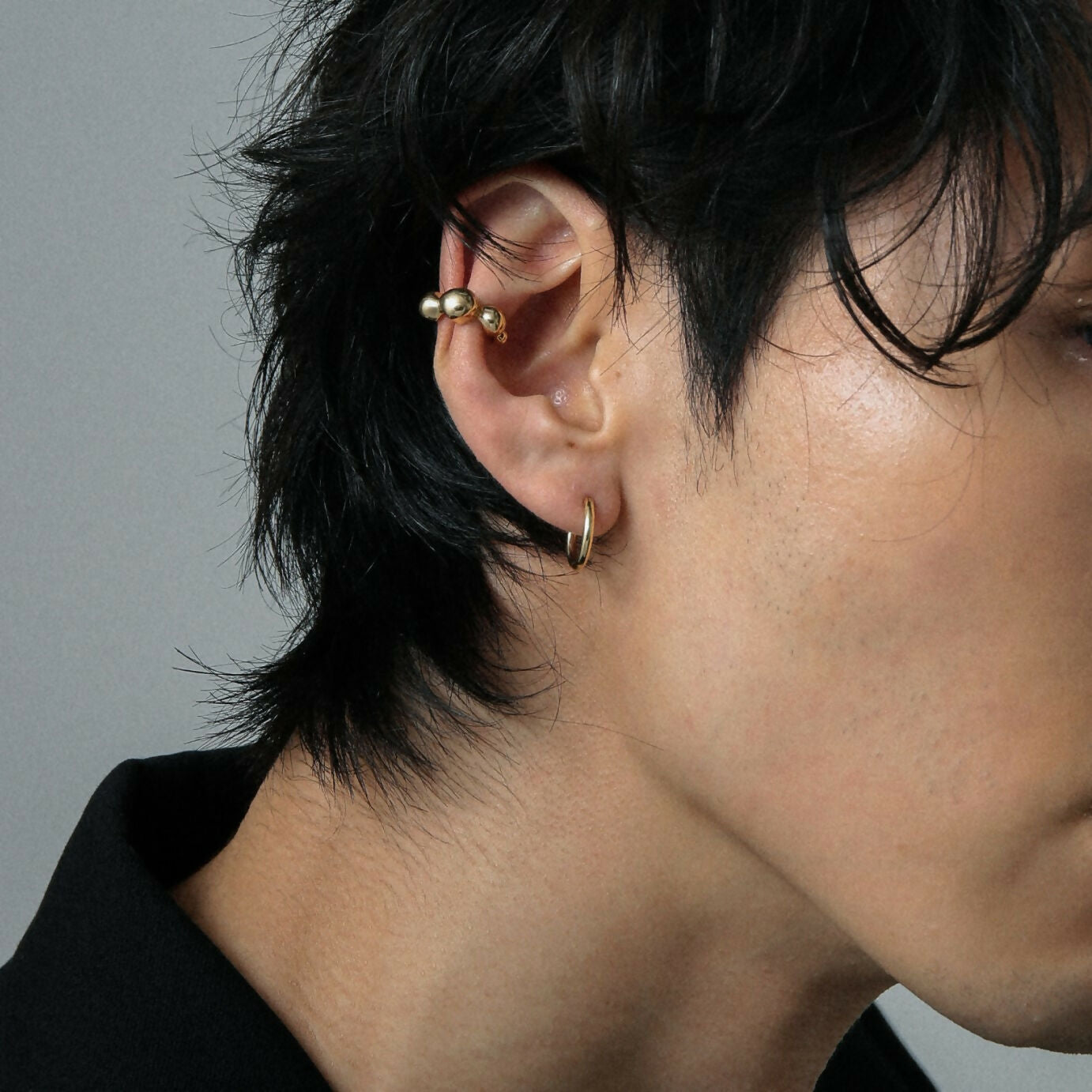 K10 バブル イヤーカフ / 10K bubble ear cuff