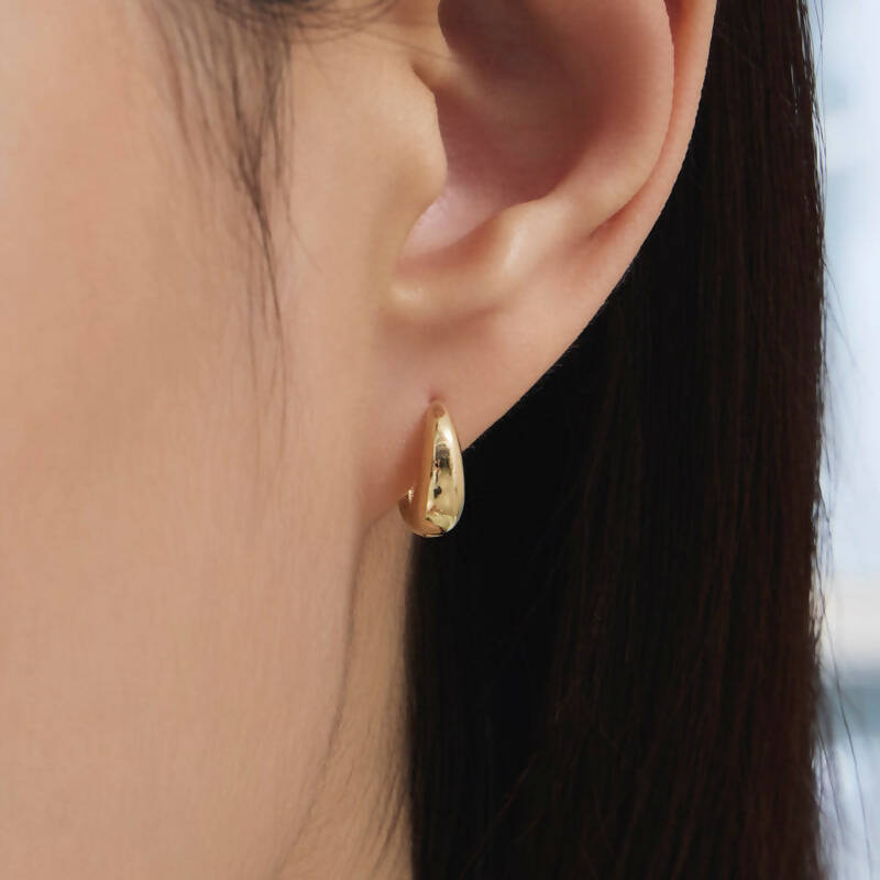 k14涙型ピアス K14 ボリューム ワンタッチ ピアス / 14K Volume One Touch Earrings