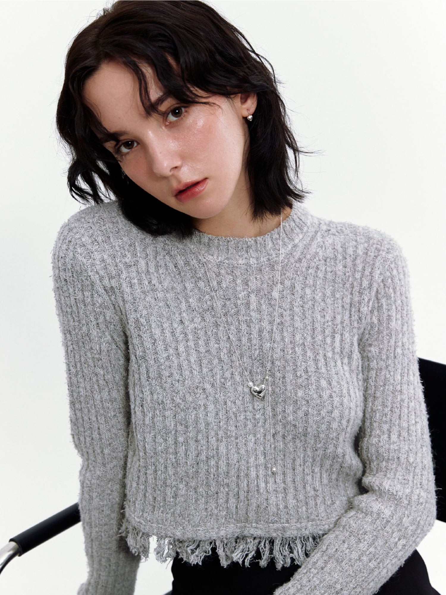 ラブ ミニ ワンタッチピアス / Love mini one-touch earrings (2 colors)