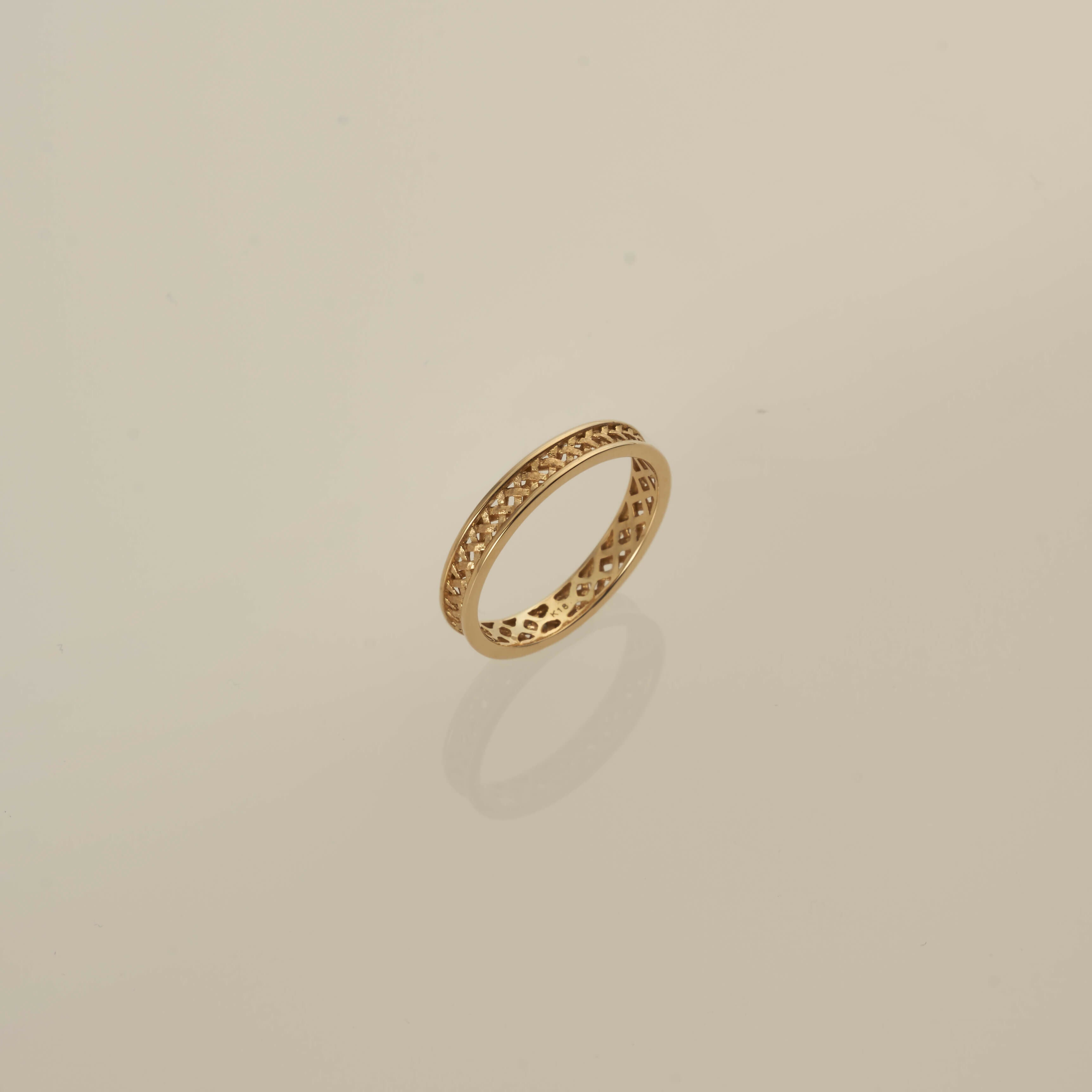 K18 バンブー スキン リング / 18K bamboo skin ring