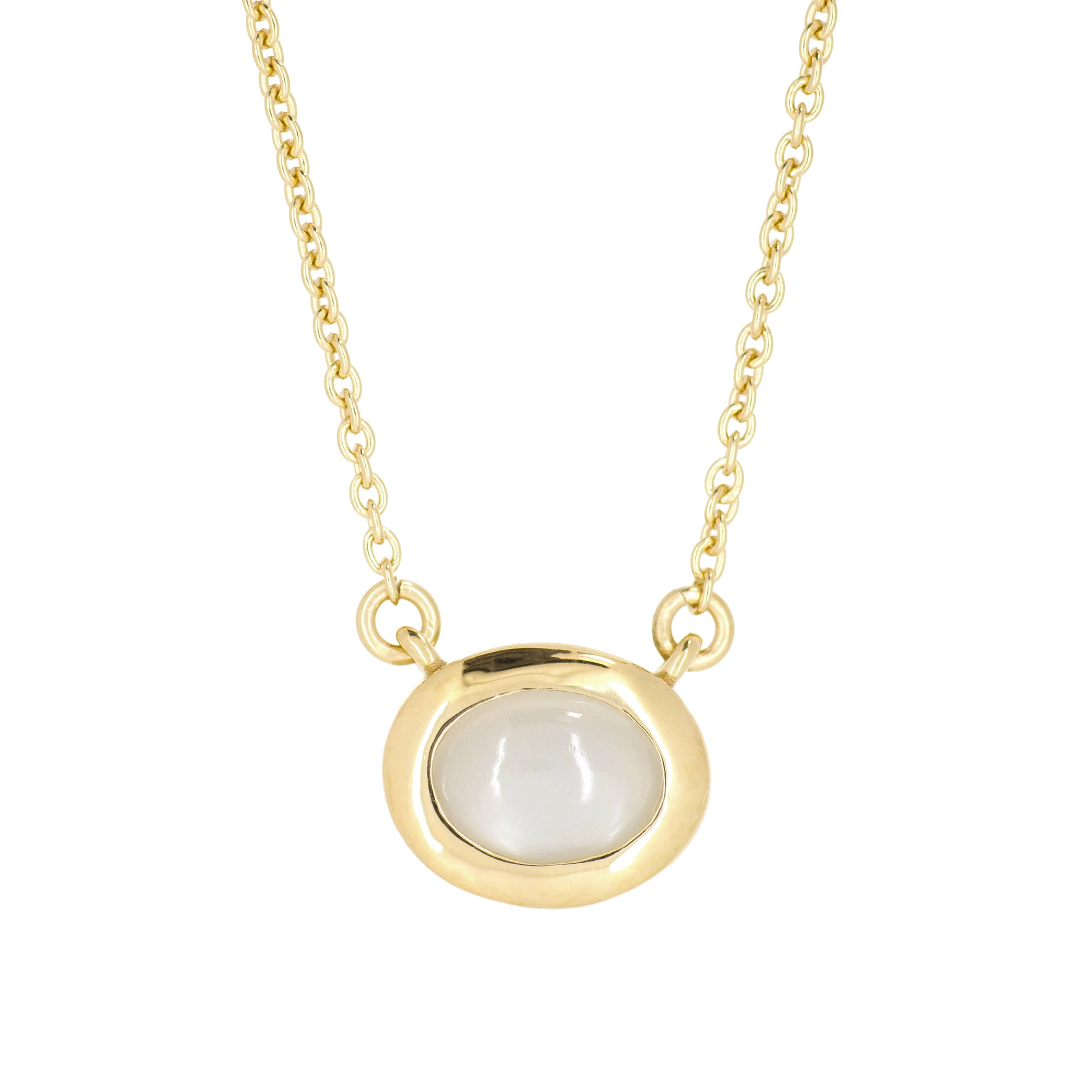 オーバル レーク ネックレス：ジェムストーン / oval lake necklace (gemstone)