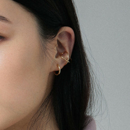 K10 クロス イヤーカフ / 10K cross ear cuff