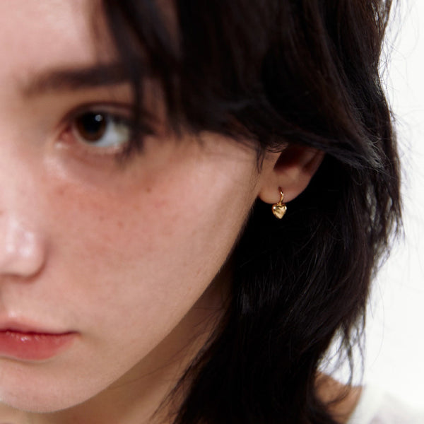 ラブ ミニ ワンタッチピアス / Love mini one-touch earrings (2