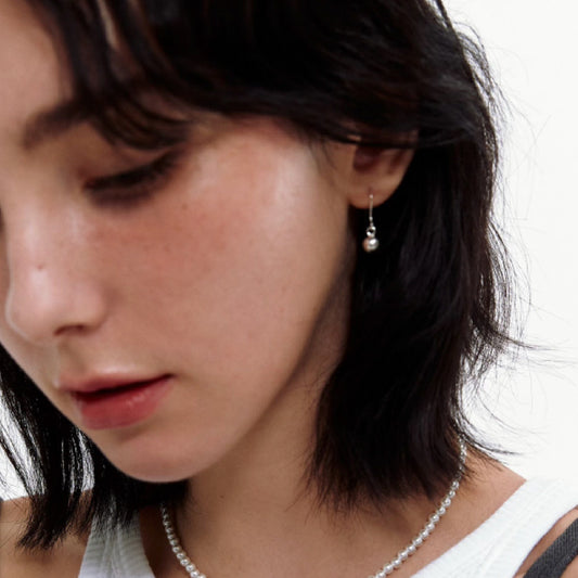 ボール ピアス / Ball earrings (2 colors)