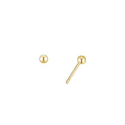 オート ボール ピアス (3MM)：ゴールド / HAUTE BALL EARRING (3MM)(GOLD)