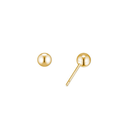 オート ボール ピアス (5MM)：ゴールド / HAUTE BALL EARRING (5MM)(GOLD)