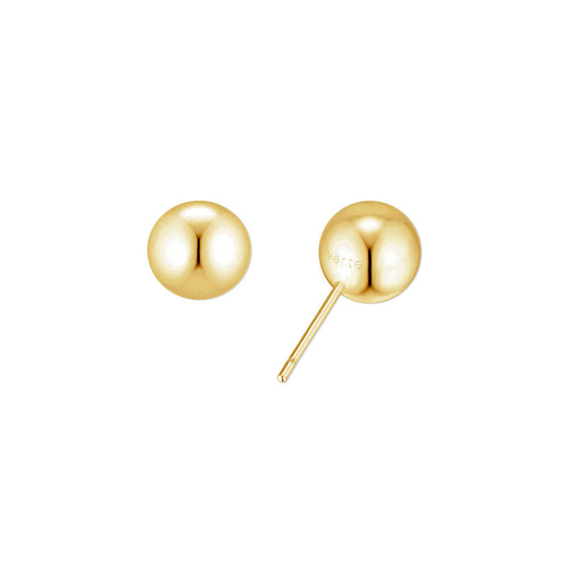 オート ボール ピアス (8MM)：ゴールド / HAUTE BALL EARRING (8MM)(GOLD)