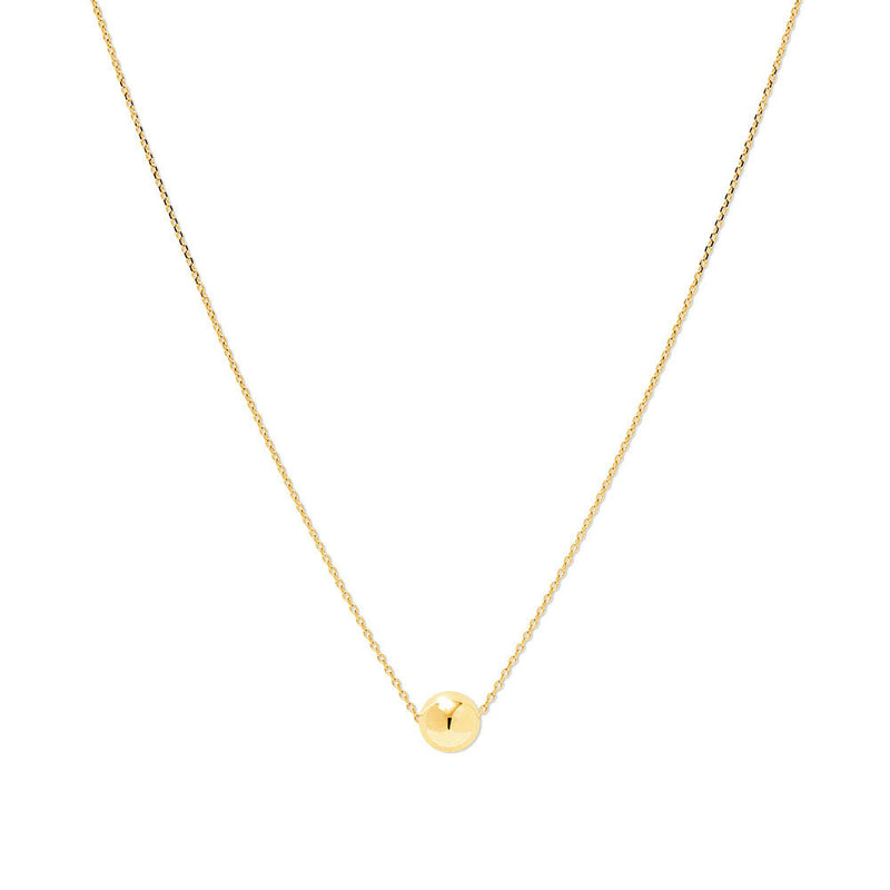 シンプル ボール ネックレス：ゴールド / SIMPLE BALL NECKLACE (GOLD)