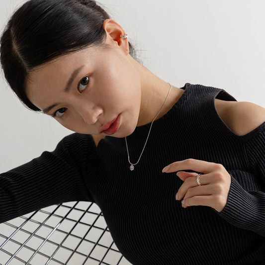 [アモンズ限定] half quilting earcuff