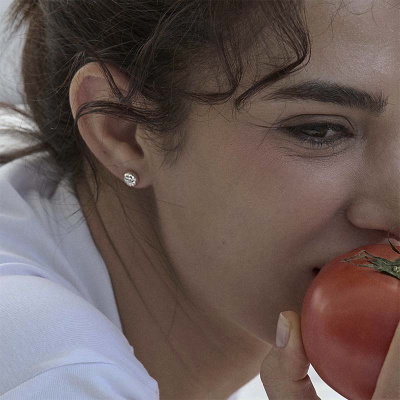 tomato earring