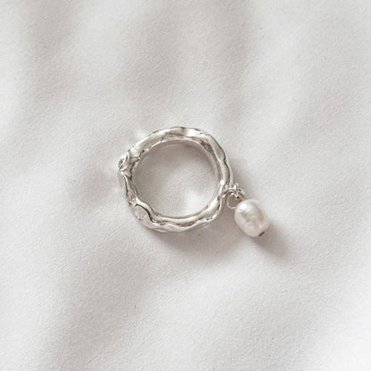 パール ドロップ リング / pearl drop ring